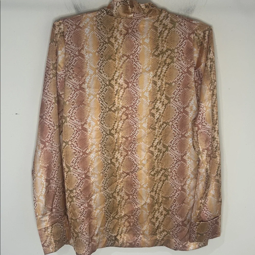 NWT BEACH RIOT Tracy Blazer Snakeskin Print Size Medium